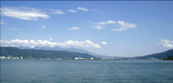 諏訪湖の写真