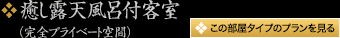 癒し露天風呂付客室（完全プライベート空間）